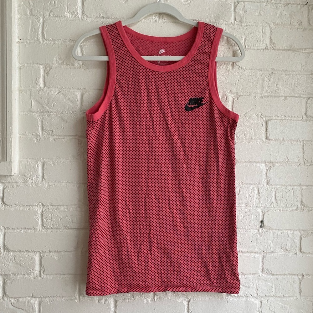 Nike Polka Dot Athletic Tank Top Size Small